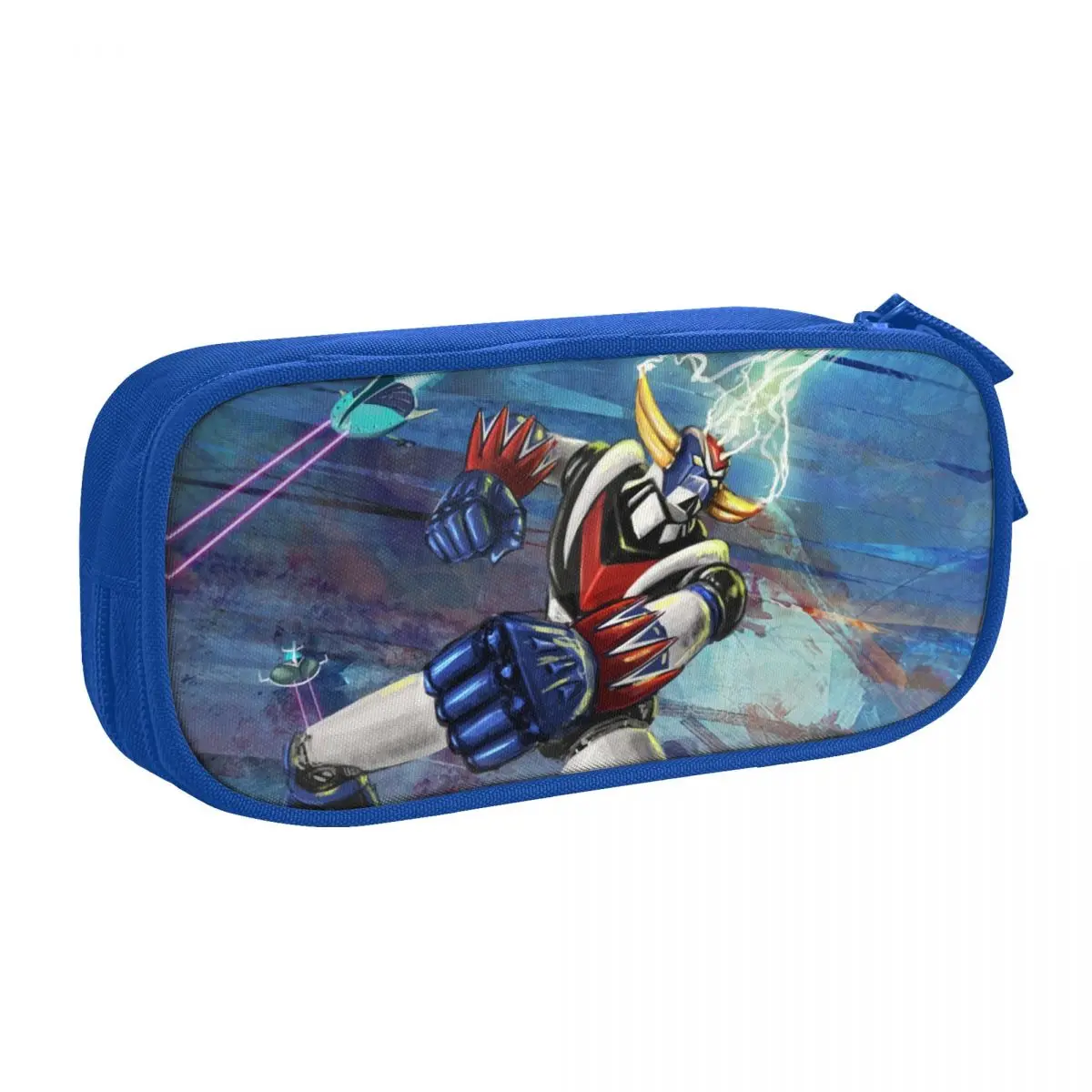 Custom Anime Grendizer Mazinga Pencil Cases for Boy Girl Large Capacity UFO Robot Pen Box Bag Stationery