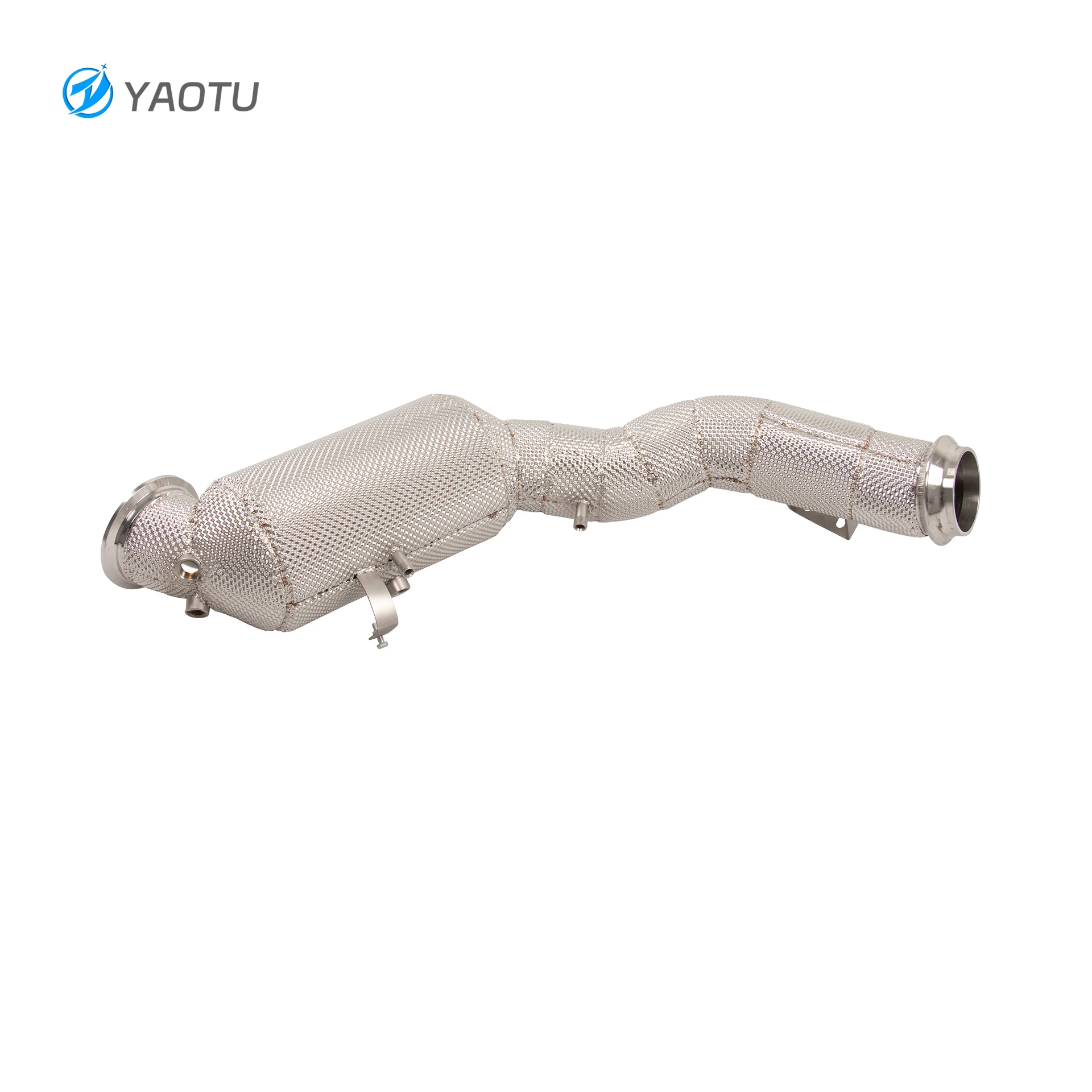 

YT Stainless Steel Exhaust Downpipes With Dummy Catalytic Converter for Mercedes Benz W206 C63 C43 2.0T
