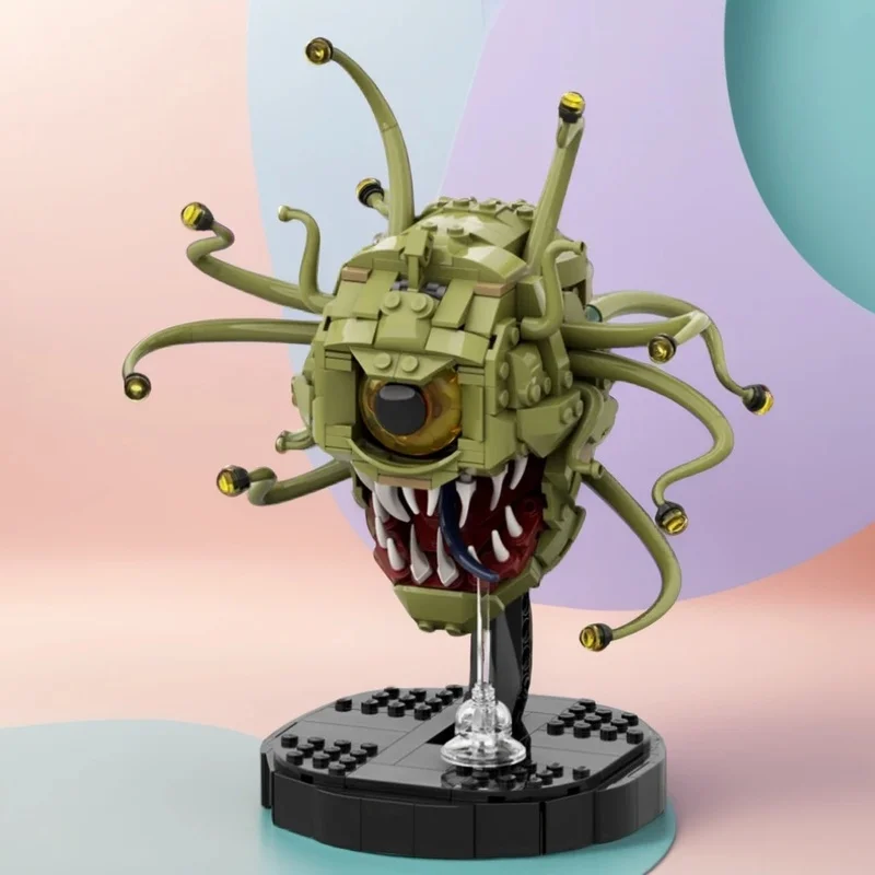507-piezas-moc-castillo-dungeons-dragons-modelo-beholder-bloques-de-construccion-juguete-regalos-de-navidad-construccion-exhibicion-educacion-arte-3d