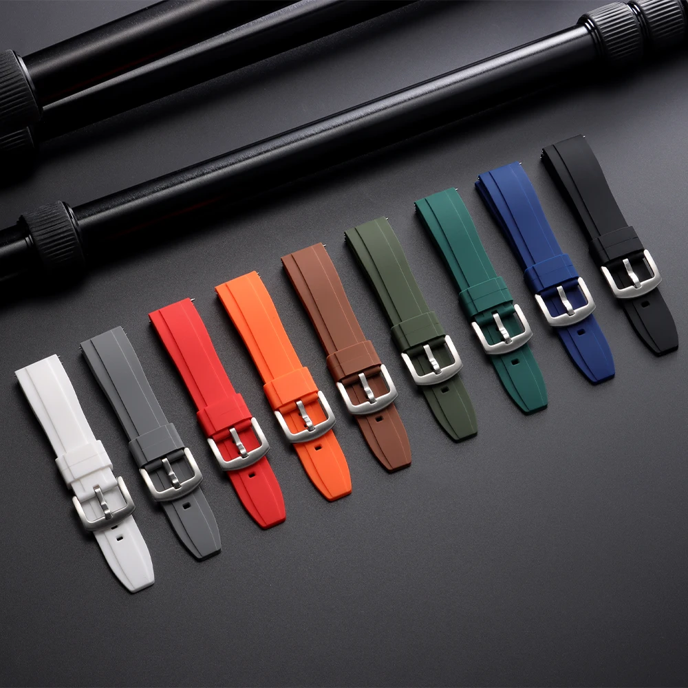 20mm 22mm Universelles wasserdichtes Gummiband für Rolex für Armani für Omega Armband Sport Silikon Uhrenarmband für Seiko Armband – Detail 7