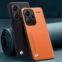 Luxury PU Leather Case For Xiaomi Redmi Note 13 Pro Plus Back Cover Silicone Full Protection Phone Case For Redmi Note 13 Pro+