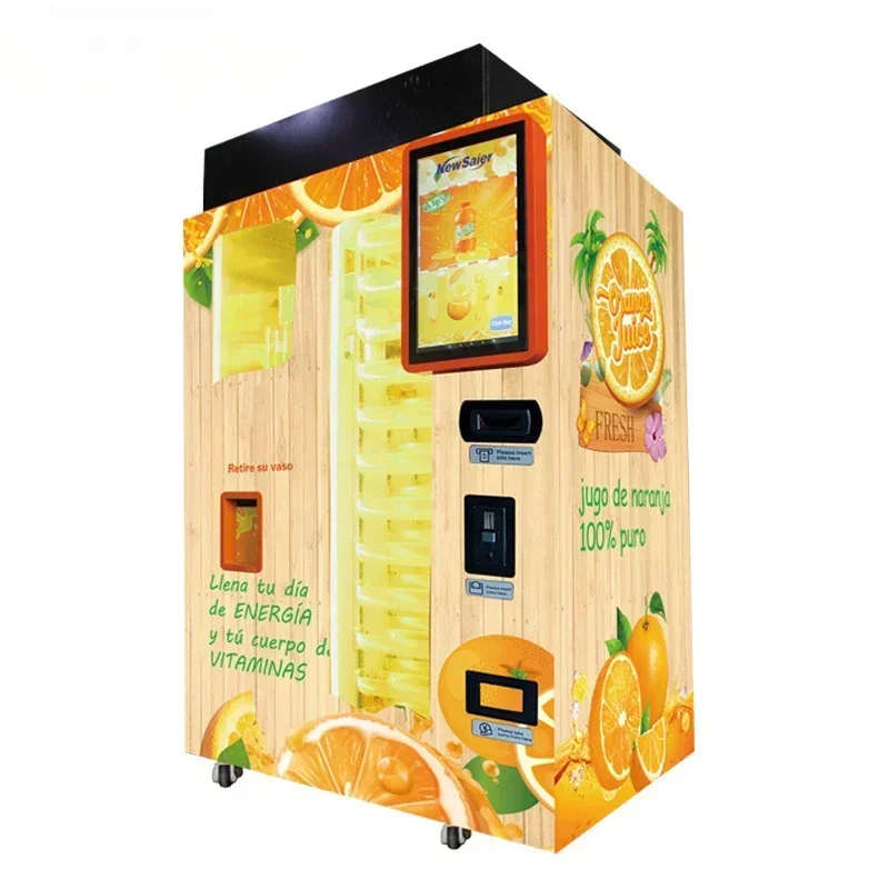 Shopping mall unmanned retail fresh squeezed orange vending machine scan code payment orange juice vending machine