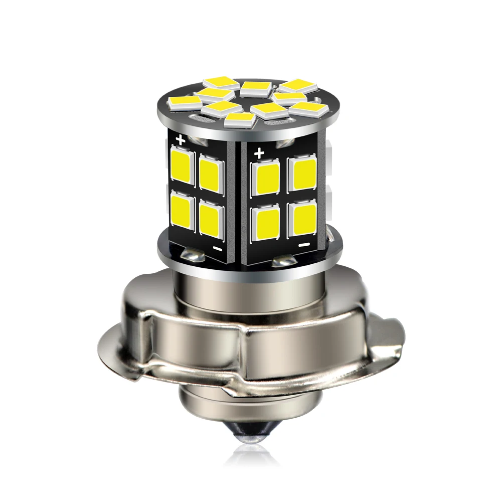 

Ruiandsion P26S 12V 24V LED Headlight Bulb 600LM 6500K White High Bright for Motorcycle Motorbike Scooter ATV Universal