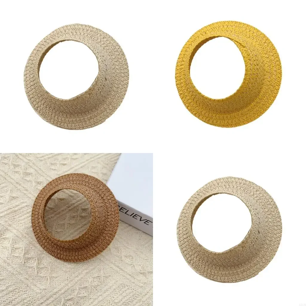 

Classical Braided Straw Doll Hat 17Cm Lightweight Structure For Outdoor Adventures And Photo Props 15UB