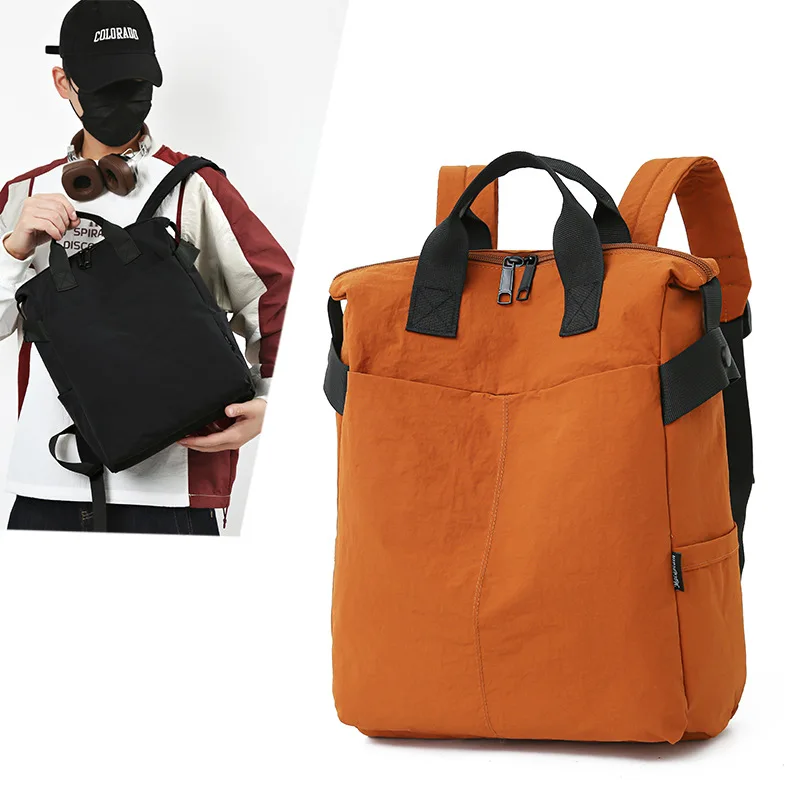 Japanese Style Ins Simple Backpack Large Capacity Casual Travel Bag Junior High School Student Schoolbag Commuter Laptop Bag
