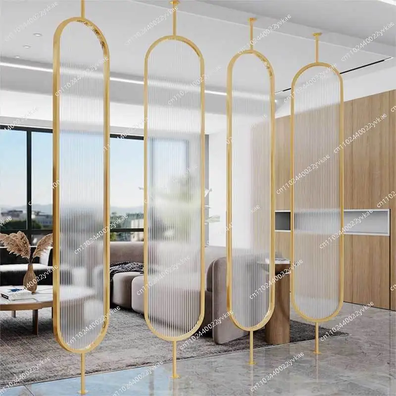

Room Divider Nordic Glass Screen Partition Living Room Divider Rotatable Changhong Glass Partition Wall Screen Decoration