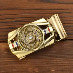 Men's Automatic Buckle Business Headless Sports Car Model Rotating Hollow Pants Buckle Luck Is On The Turn 4.0cm Belt