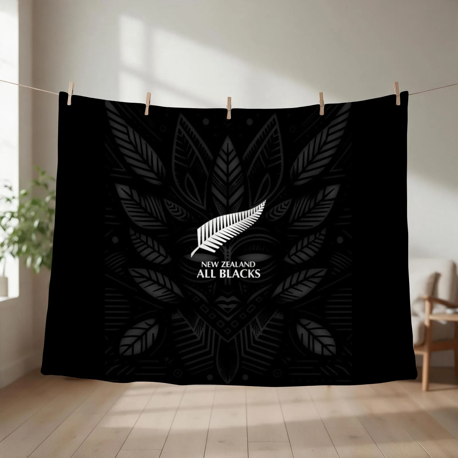 New Zealand All Blacks Team Spirit Haka Throw Blanket Thin Sofa Decorative Sofa Soft Plush Plaid Blankets