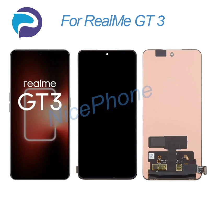 

for RealMe GT 3 LCD Display Touch Screen Digitizer Assembly Replacement 6.74" RMX3709 GT 3 Screen Display LCD