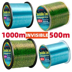 REDTOMATO-Ligne de pêche monofilament invisible en nylon, fil de 500m et 1000m, revêtement fluorocarbone, moucheté, accessoires