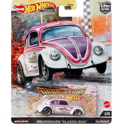 Original Hot Wheels Premium Car Culture Drag Strip 1:64 Voiture Diecast Model Dodge Coronet Volkswagen Chevy Nova Toys for Boys