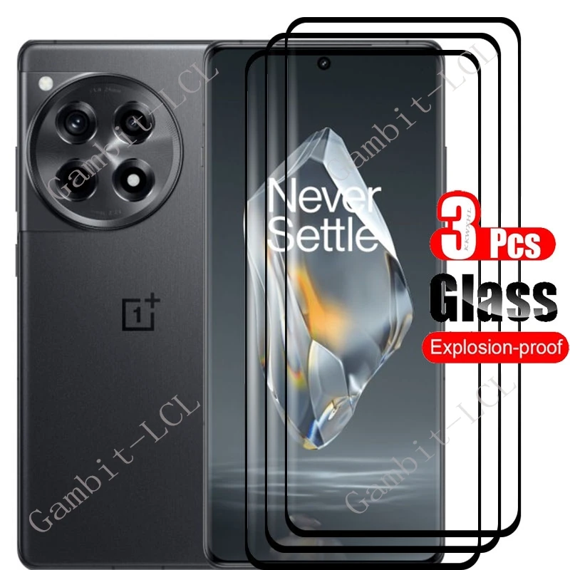 1-3PCS 3D Curved Full Tempered Glass For OnePlus Ace 3 Protective ON OnePlusAce3 Ace3 OnePlus12R 12R Screen Protector Cover Film