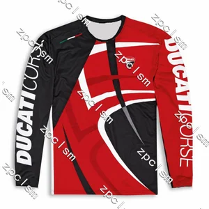 MTB V2 Sportbegeisterte 3D T -Shirt gedrucktes Motorrad Herren T -Shirt -Ärmeln Langes Radfahren Kleidung mit Radsporthemd BMX Tops 9 Hauptverkaufs Ducati -Kleidung - №4