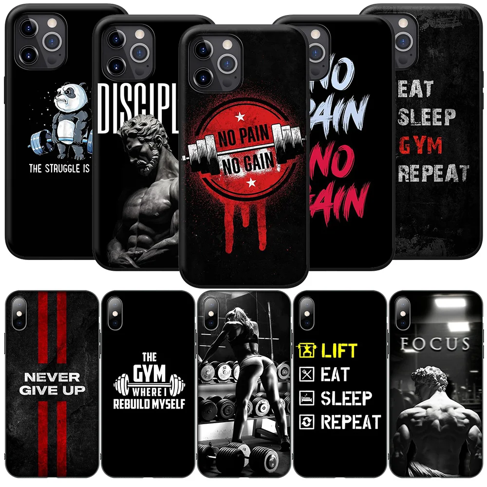 Bodybuilding Gym New High-End Phone Case for Xiaomi Mi 9T 10T 11T 11i 11 12 A2 A3 POCO X3 M3 M2 F3 Pro NFC