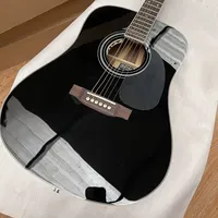 New 41# D-35 Acoustic Guitar Solid Spruce Top Rosewood Side/back Bone Nut/Saddle In Black