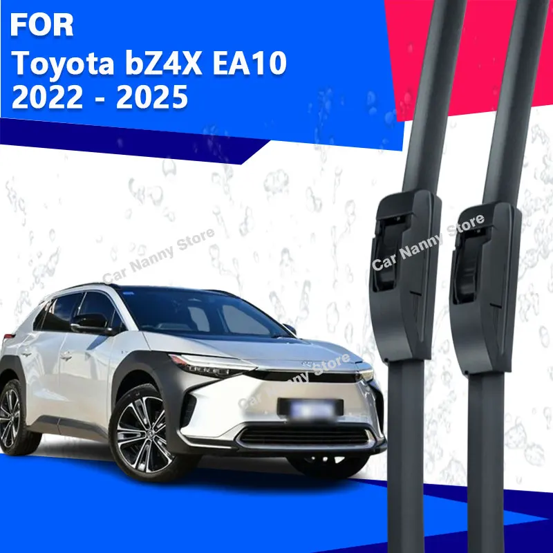 

Щетки лобового стекла для Toyota bZ4X EA10 2022-2026, автомобильные дворники, резиновая полоса, стеклоочиститель, мягкая резина 2023 2024