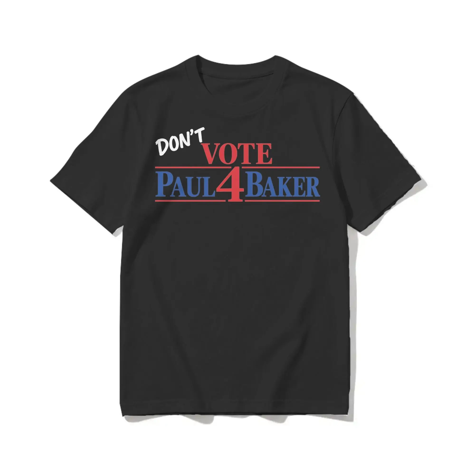 Aesthetic Funny Baker, Don't Vote Paul 4 Baker T-Shirt Men's Crewneck Short Sleeve Tops Shirts  Cotton Summer Top Tee
