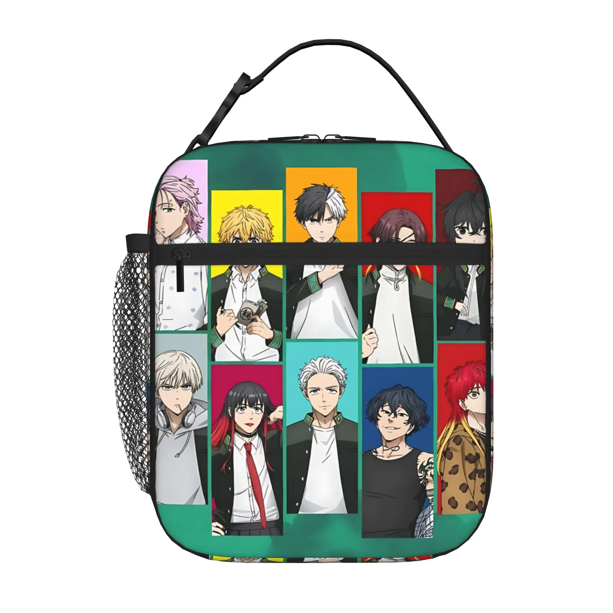 1 Piece Zipper Closure Group Storage Bag Pocket W-WINDS BREAKER  School Lunch Food Box Reusable For Lunch Food Bag