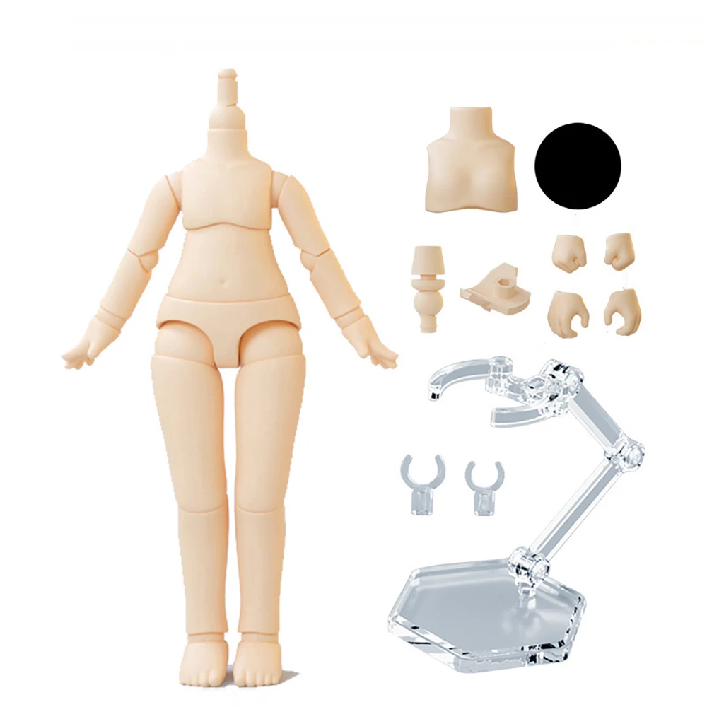 New 1/12bjd Doll YMY Body Suitable for GSC Head Ob11 BJD Doll Body Spherical Joint Doll Toy Replacement Hand Moveable Body