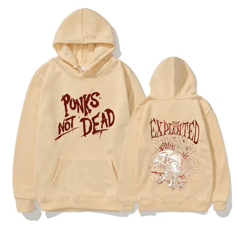 Rock Band The Exploited Hoodie Men Women Long Sleeve Casual Pullove Sweatshirt Fashion Hip Hop Oversized Hoodies Punk Streetwear