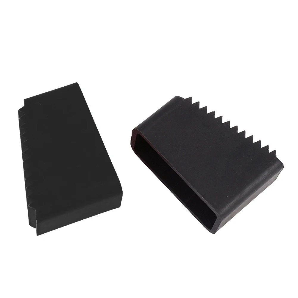 50*20mm Ladder Foot Covers Secure Grip On Surfaces Suitable As Replacement Set Deep Groove Traction Non-slip Base