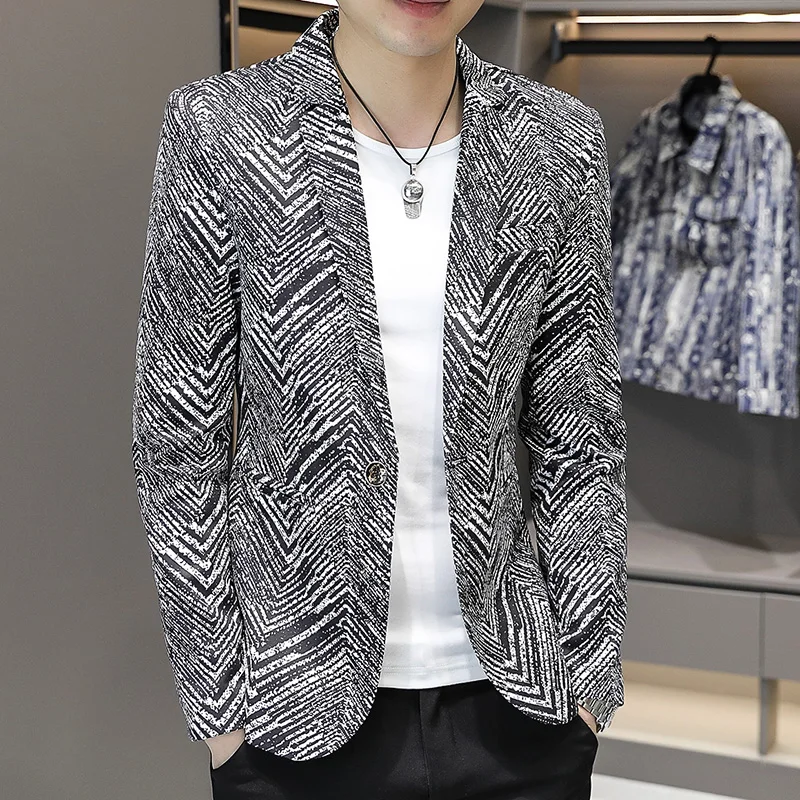 

Fashion 2026 Spring Autumn Korean Casual Suits & Blazers Hip Hop Streetwear Small Coats Youth Single Button Slim Fit Tops Jacket