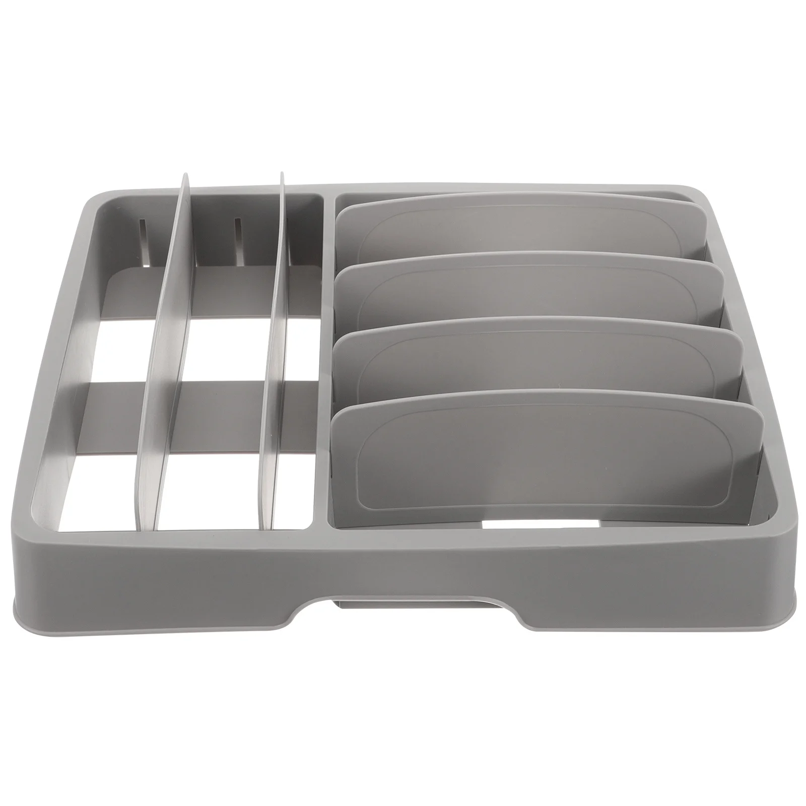 

Cutlery Organizer Drawer Multi-Function Utensil Holder PP Healthy Material Scratch-Resistant Easy Clean Home Supply