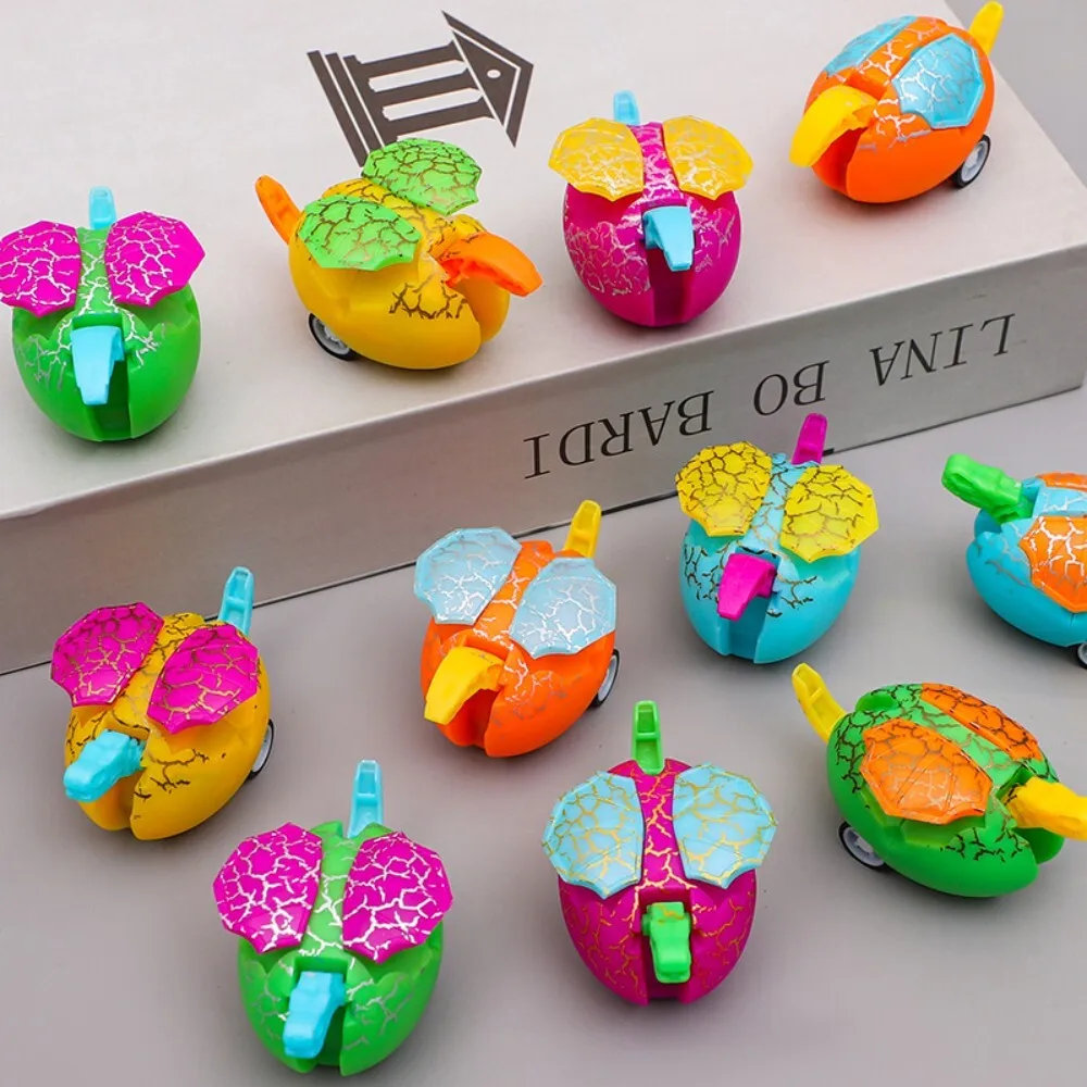 恐竜の卵 変形するプルバック慣性車 教育玩具 子供用 誕生日プレゼント 幼児 就学前学習活動