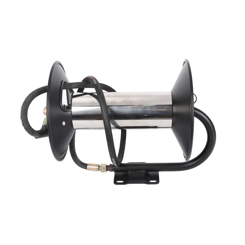 Hand pipe reel 30 meters lubricating oil reel pipe dredging automatic pipe reel portable storage