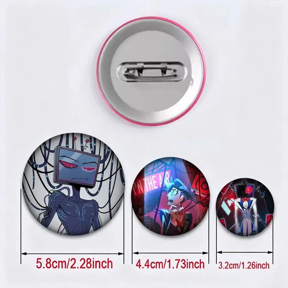VOX Trust Us H-HazbinS 25 32 44 58 75mm Badges Personalized Round Brooches Pins Accessory Gift