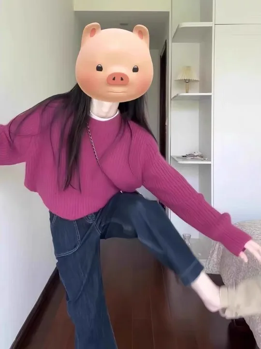 

Plum Color Knitted Sweater Women's Korean Sle Lazy Faion High End Chic Top Loose Fit Long Sve round Ne Spring Autumn