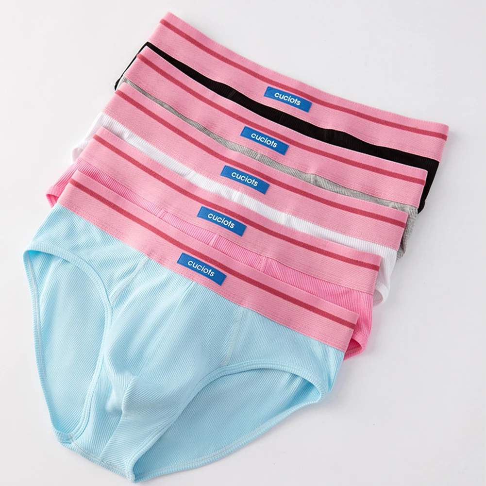 

Сексуальное мужское однотонное дышащее нижнее белье с мешочком, трусы Sissy U, выпуклые трусики с мешочком, дышащее бикини