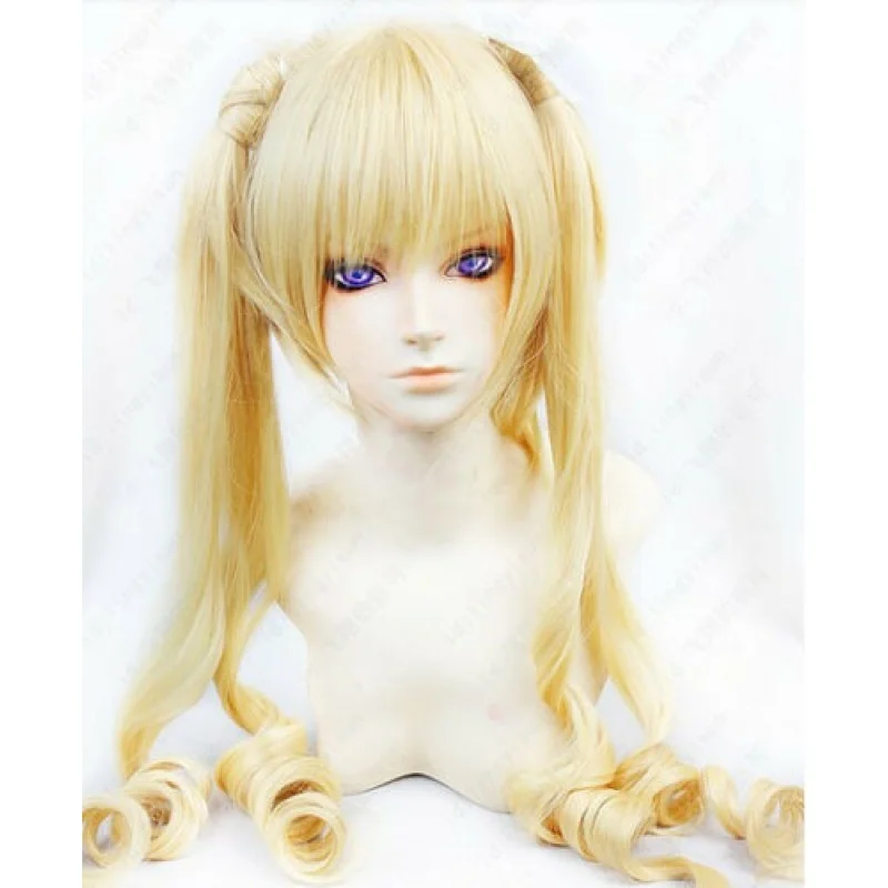 

79 Carnival Tsukumo Long Wavy Ponytail Blond Cosplay Wig