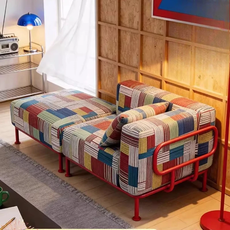 Bauhaus style module combination sofa chair designer creative retro homestay cafe dopamine fabric sofa