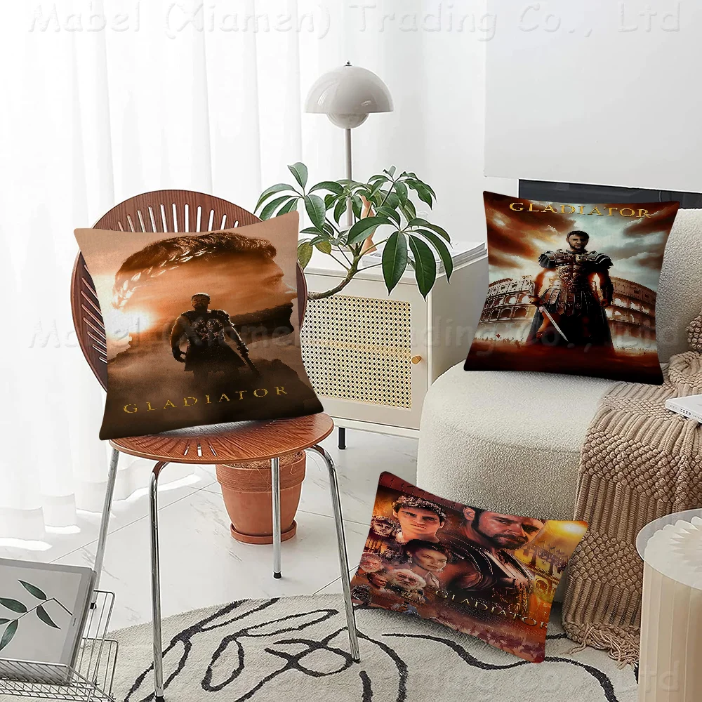 Ancient Rome Movie G-Gladiator Cushion Cover Car Throw Pillow Case For Sofa Car Christmas Gift 40x40cm 45x45cm