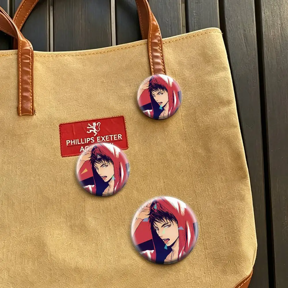 Taiga Kagami 32/44/58mm Handmade Pins Round Brooch Badge Backpacks Clothes Jewelry Gifts