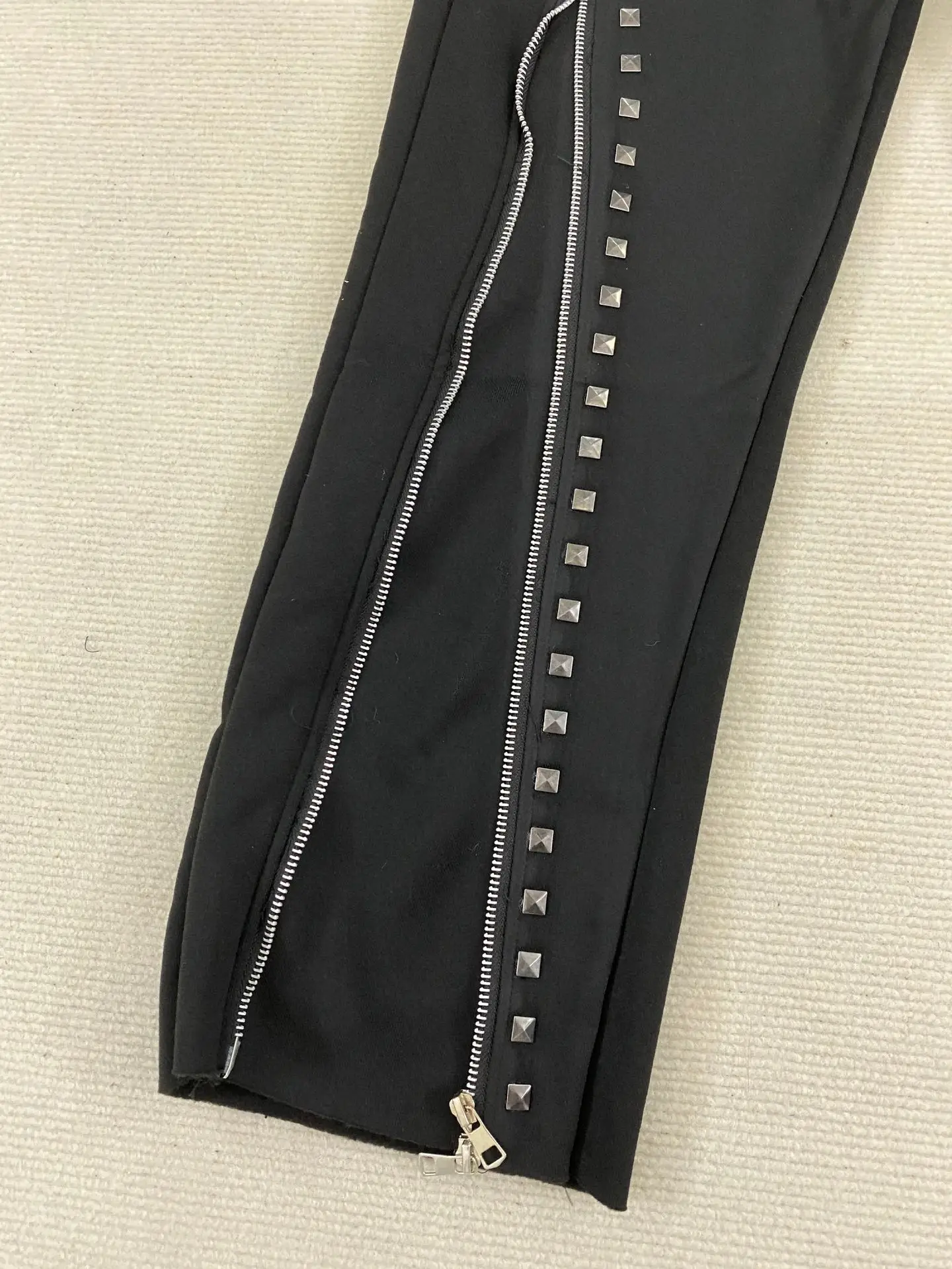 Y2k винтажные готические эстетические осенне-зимние брюки в стиле панк на молнии, уличная одежда, стиль, нишевые модные свободные брюки унисекс в стиле ретро