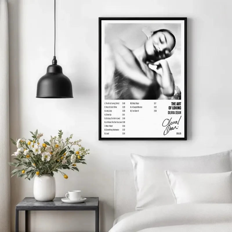 Pop British Singer O-Olivia Dean Poster The Art of Loving Music Album Cover Canvas Painting Wall Art for Living Room Home Decor