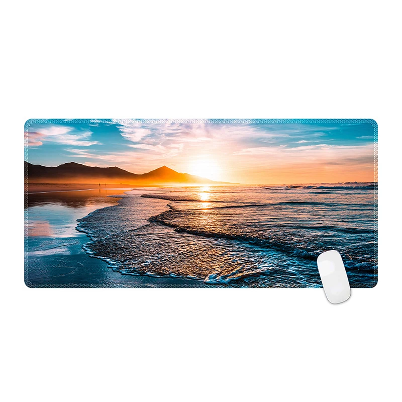 

Sky Large Mouse Pad 100x50cm Setting Sun Mouse Pad Mouse Mat Computer Mousepad XXL Surface Mause Pad Keyboard Desk Pat