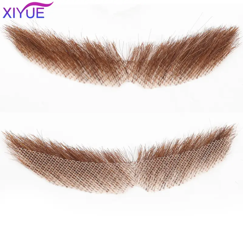 XIYUE synthetic Lace Beard Fake Moustache For Men Mustache Hand Made By Real Hair Cosplay Synthetic Lace Invisible Beards - Image 15