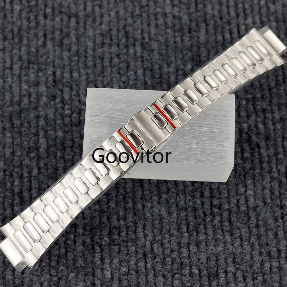 40mm watch case square silver stainless steel sapphire glass waterproof for NH35 NH36 NH38 movement nautilus watch accessories