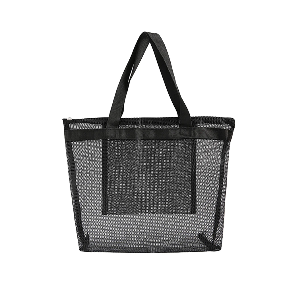 

Eco friendly Reusable Mesh Shopping Bags Large Capacity Washable Bath Bag Grocery Tote Beach Picnic Vegetable Storage Solution