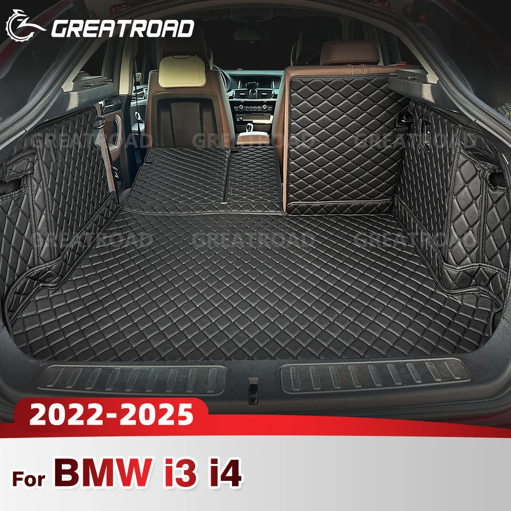 

GREATROAD для BMW i3 2022-2025 i4 2022-2025 автоматический коврик для багажника с полным покрытием, автомобильный защитный коврик, грузовой вкладыш, аксессуары для интерьера