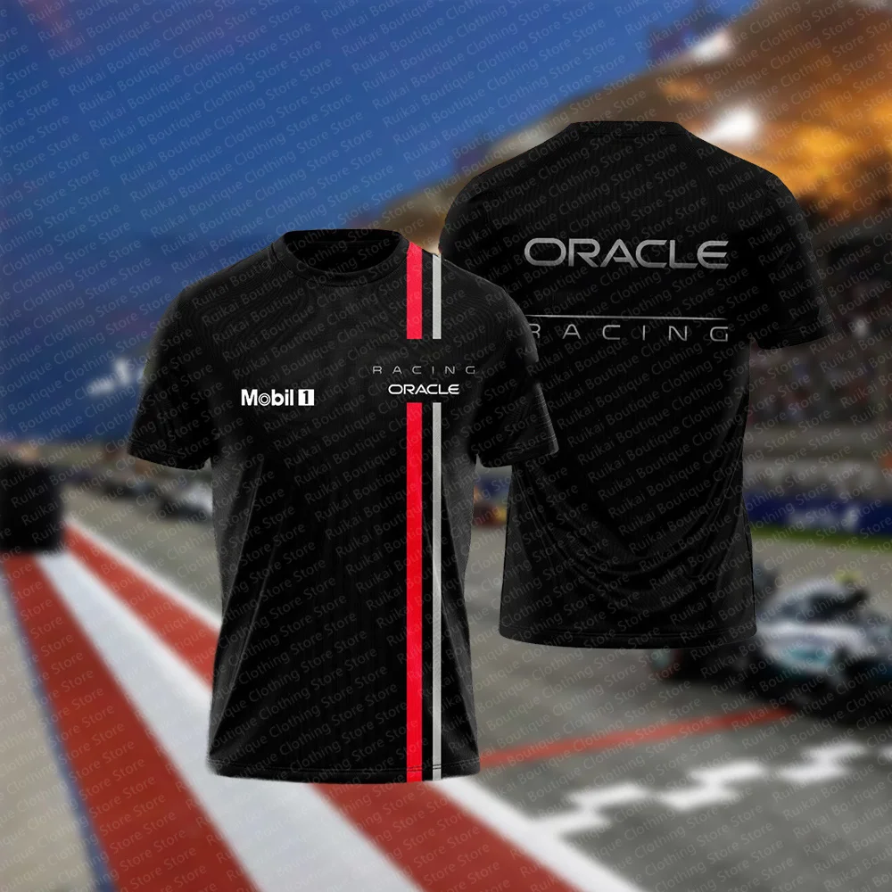 Summer Classic F1 Racing Printed Men s T-shirt, Daily Outdoor Street Fashion, Casual And Comfortable Short Sleeved Top