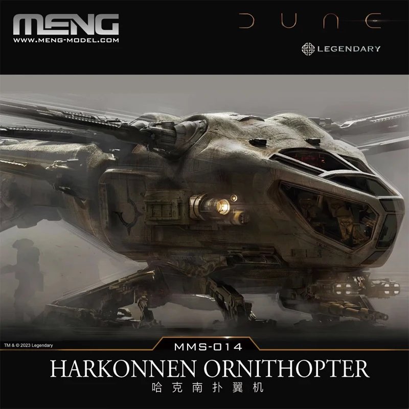 MENG Dune Movie Randapparatuur, Etrudy/Hackernan Ornithopter, Lijmvrije kleurscheiding, Schaalmodelset, Collectiecadeau DIY