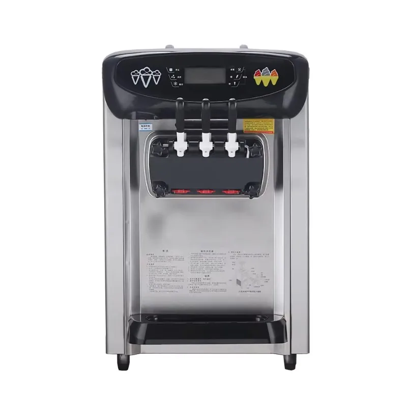 Wholesale Price 3 Flavor Ice Cream Making Machine Stainless Steel Table Top Soft Serve Ice Cream Filling Machine