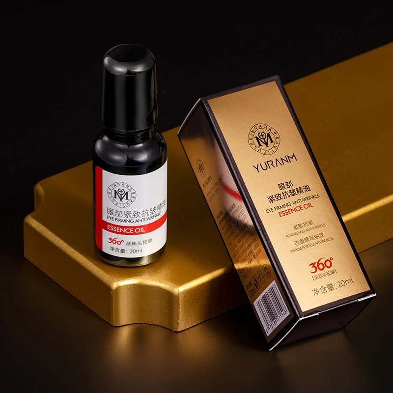 Yuranm Anti-Wrinkle Eye Serum Oil Fade Crow's Feet Fine Lines Dark Circles Get Rid of Eye Bags Anti-Aging Firming Eye Care