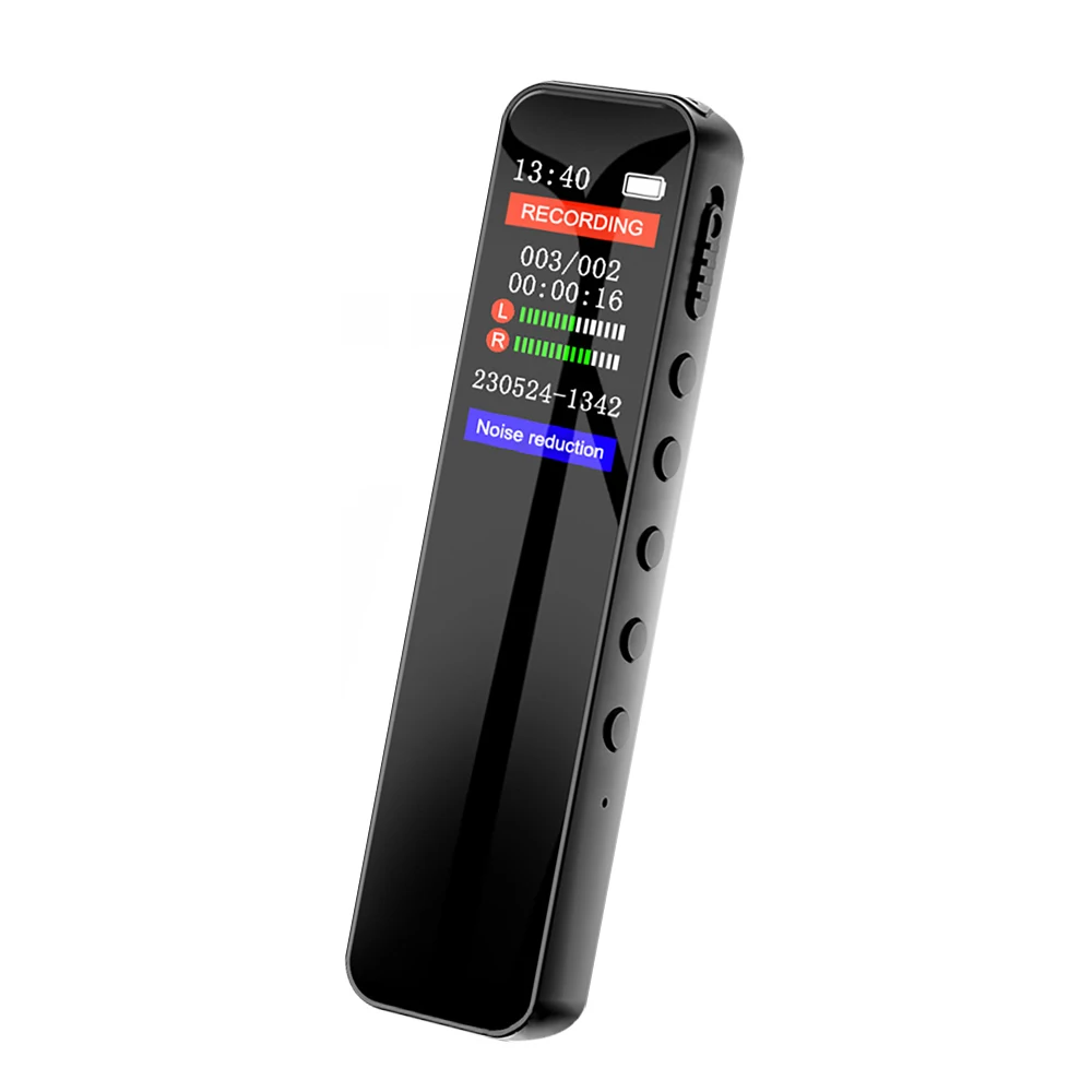 Digital Voice Recorder Mini Professional Dictaphone Voice Activated Audio Recording WAV MP3 Player Long Time Record For Meeting