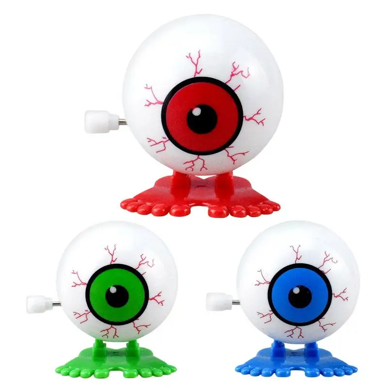 

Funny Wind Up Toys Jumping Walking Clockwork Eyeball Halloween Kindergarten Gift Happy Halloween Party Favor Children Gifts