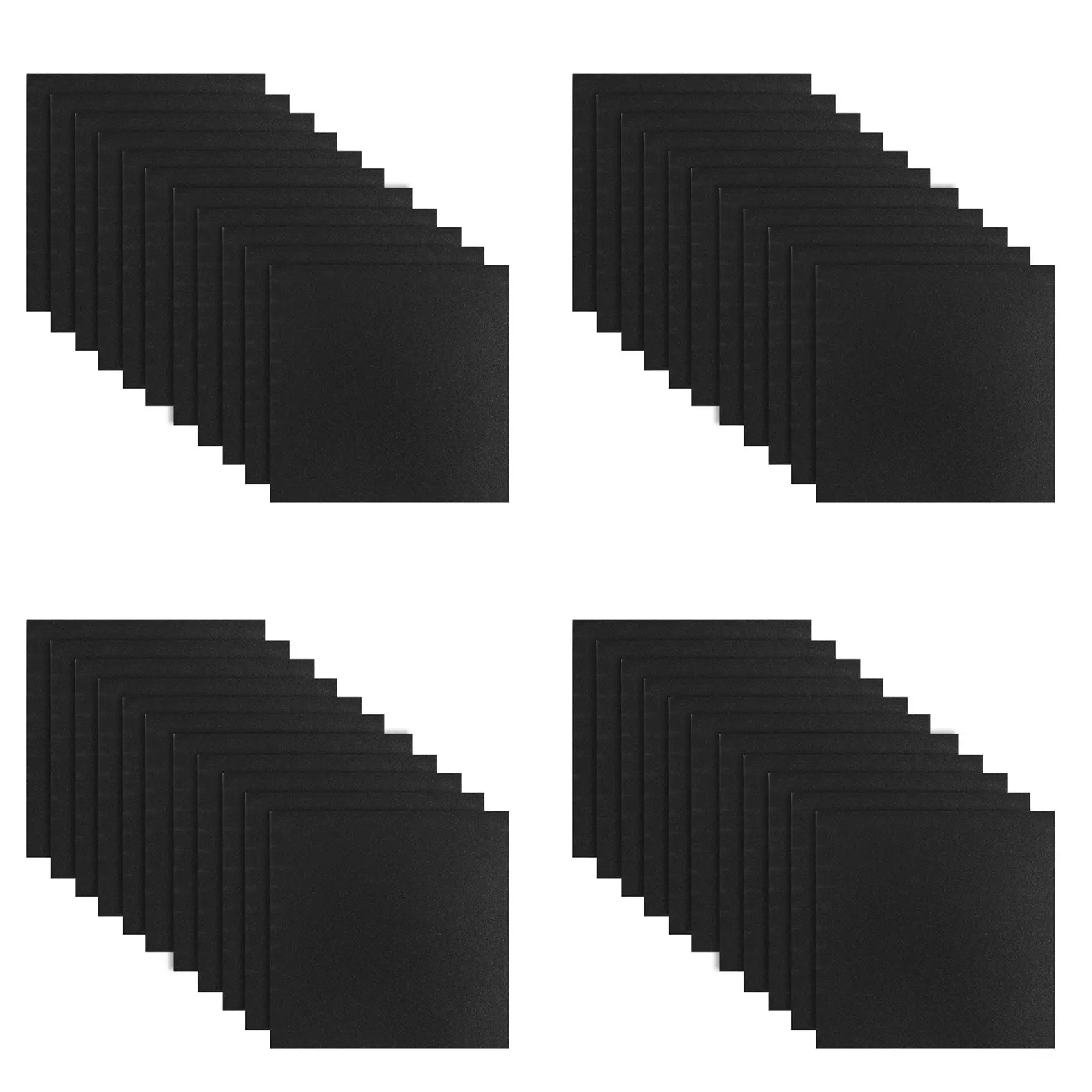

A01F-48 Pack- Acoustic Panels Foam Engineering Sponge Wedges Soundproofing Panels 1Inch X 12 Inch X 12Inch